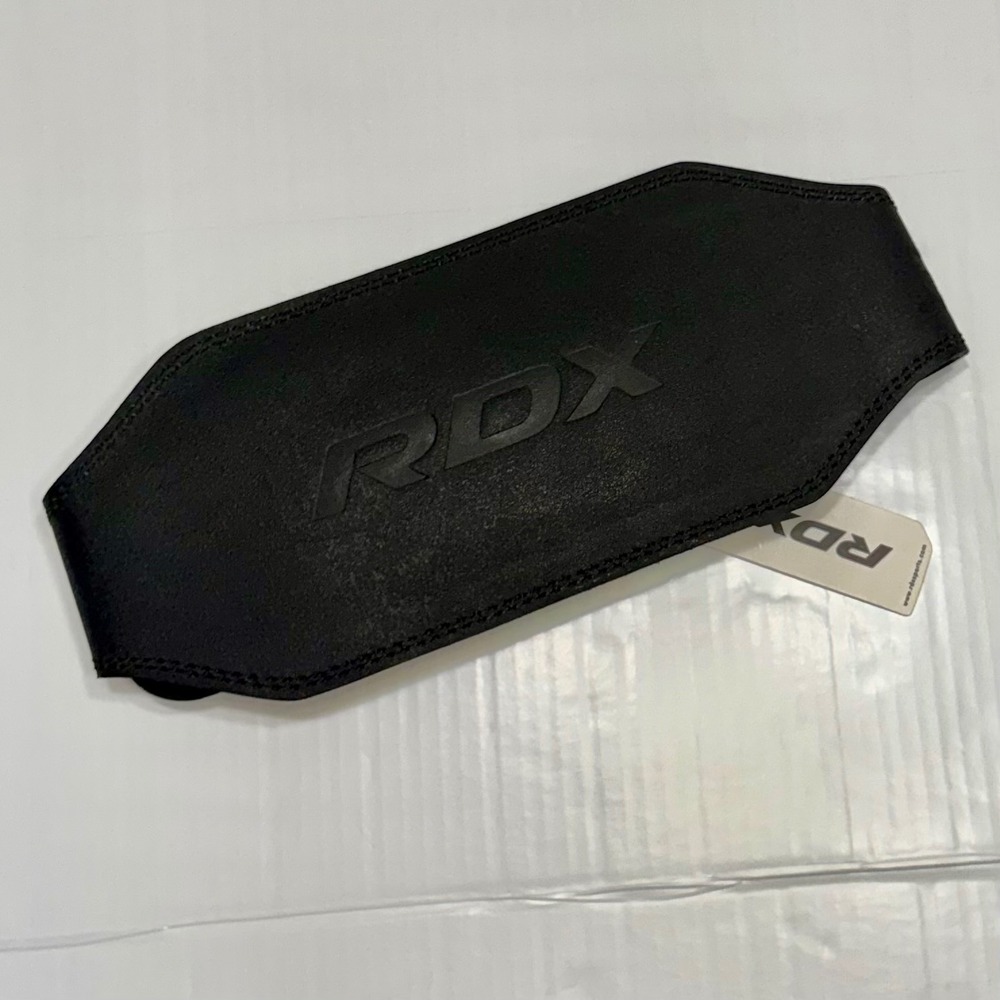 RDX Weightlifting‎ Belt Black Cowhide Leather Powerlifting Gym Support Medium M